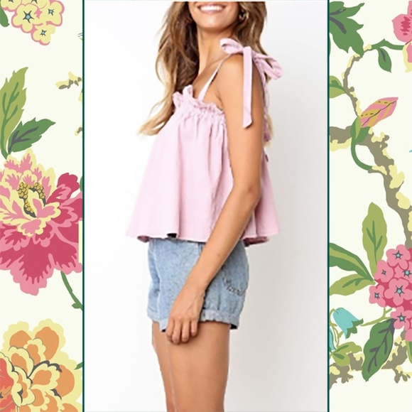 ShopOnMelrose Tops - 🌷Adorable Babydoll Boho Tank🌷